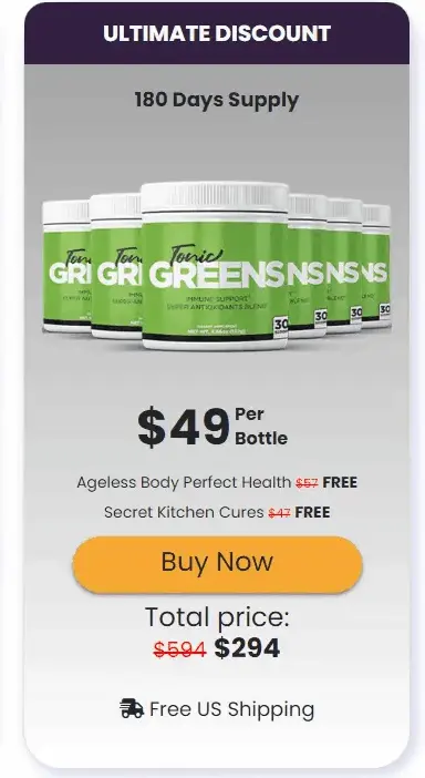 tonic greens 6 Bottles – official website bundle with free shipping