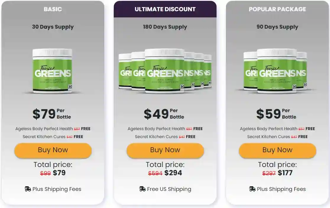 tonic greens price